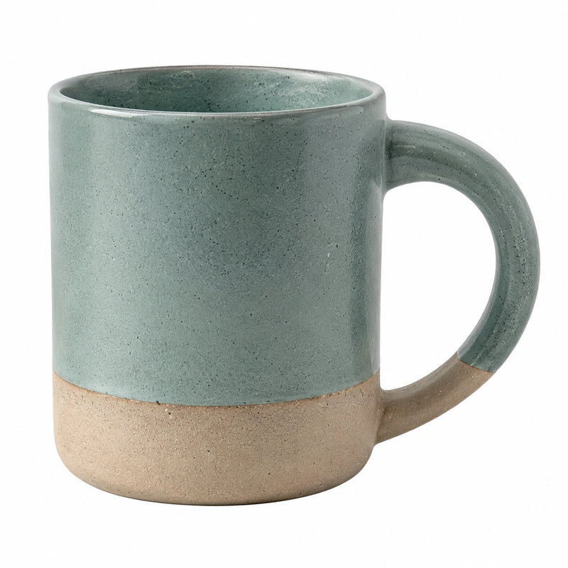 Keramikbecher Grün/Beige 300ml
