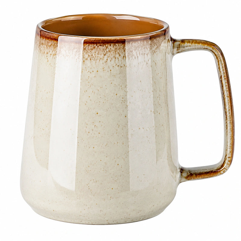 Keramiktasse 350 ml Beige/Braun