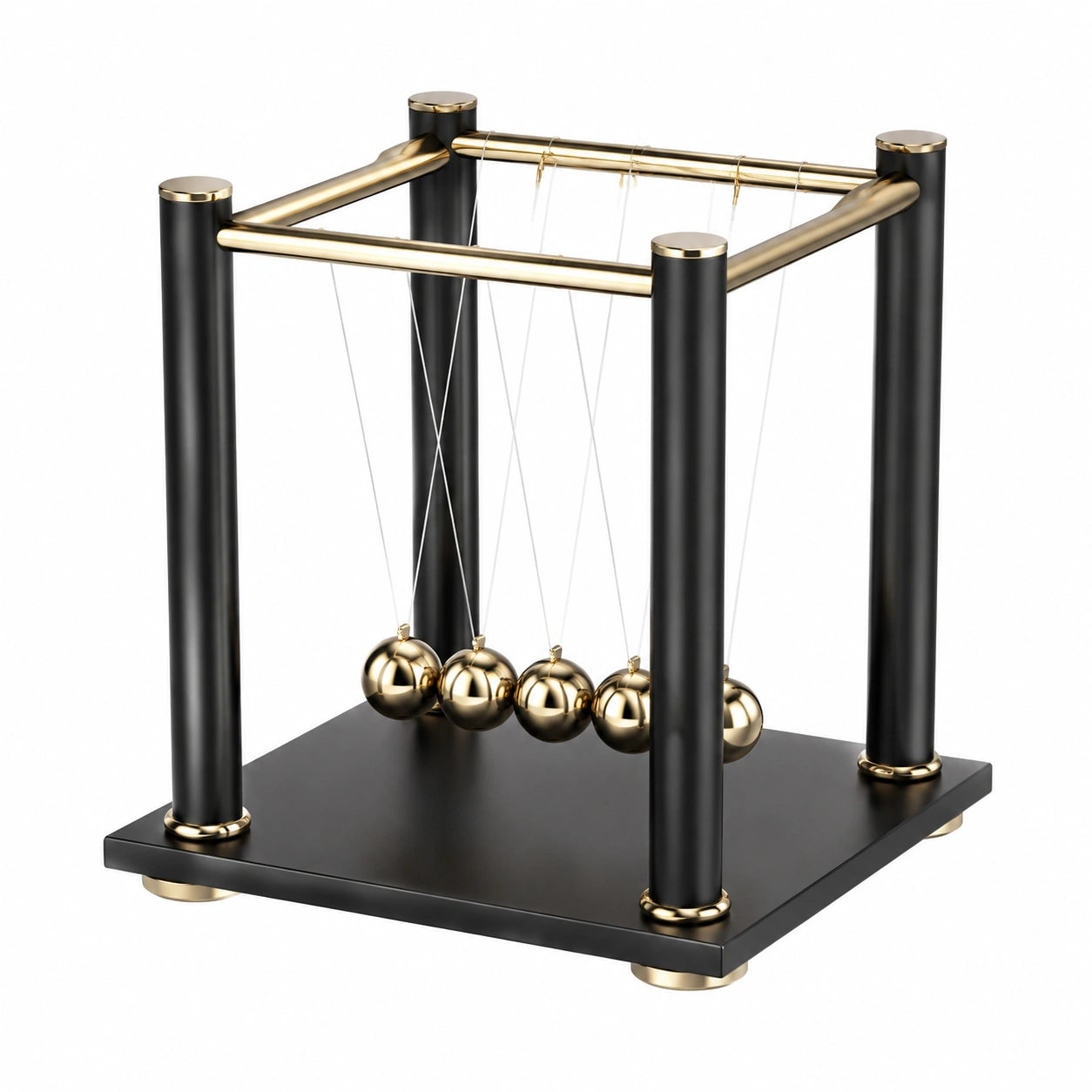 Newton Pendel Dekoration Schwarz und Gold