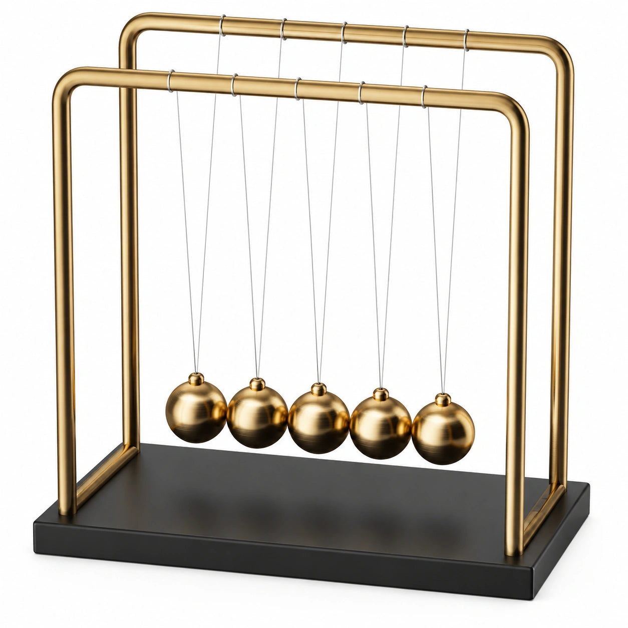 Newton Pendel Dekoration Gold Schwarz