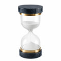 60 Minuten Sanduhr mit Marmor in Schwarz und Gold