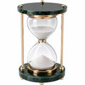 Sanduhr 30 Minuten Grün Gold Marmor