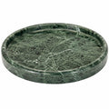 Rundes Dekotablett Marmor Grün 30cm